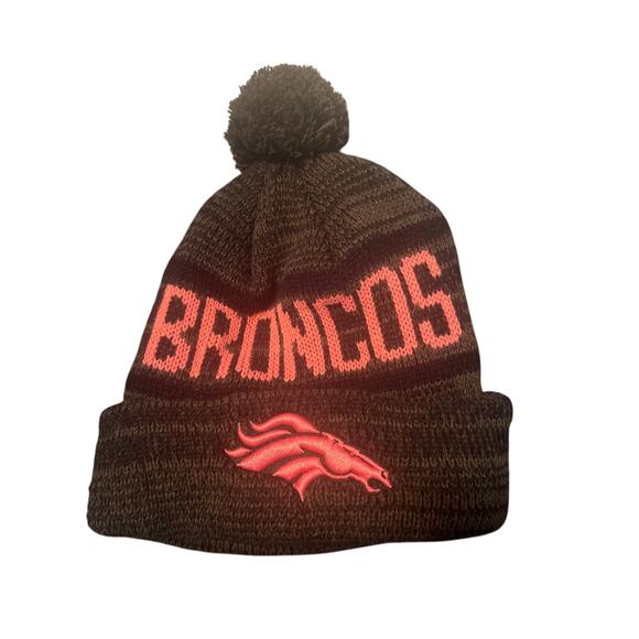 VGUC 47 Brand Women's Denver Broncos Stocking Hat Cap NFL Team Apparel - Picture 1 of 5